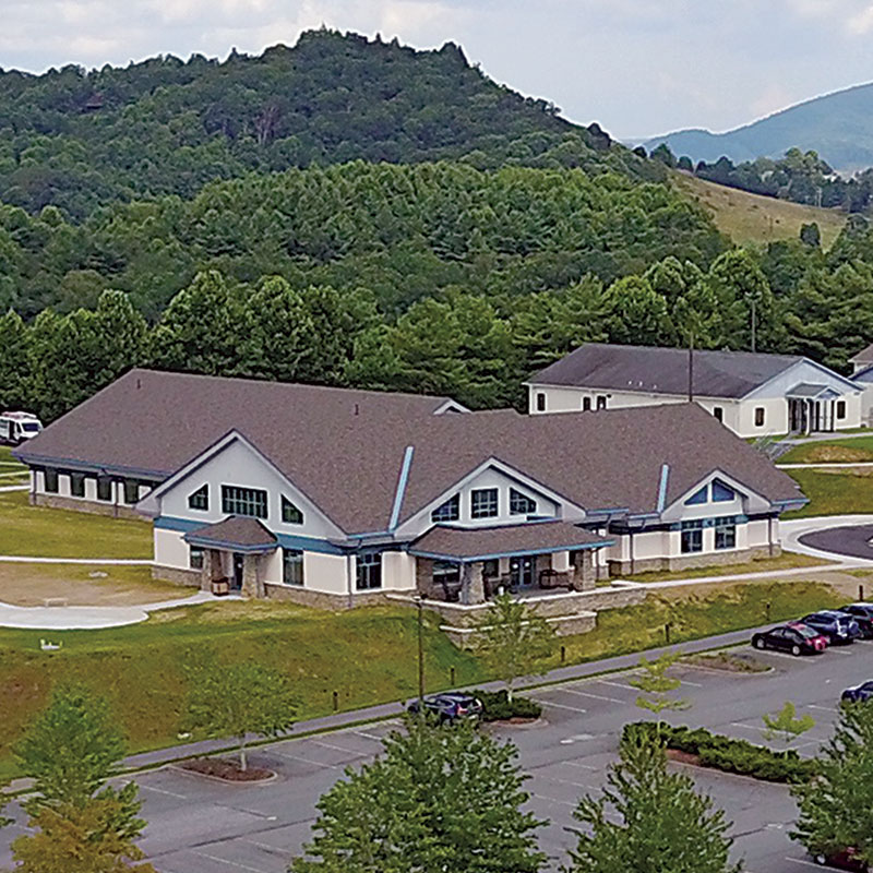 arial view of the Watauga Campus