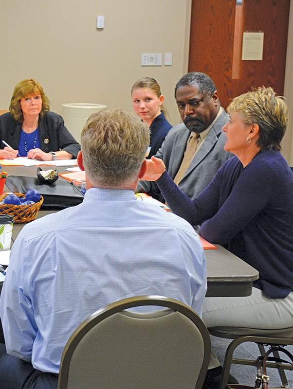 People in a committee meeting