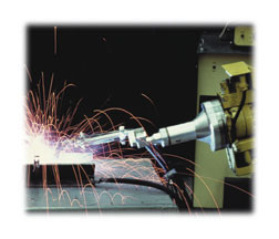 Technician working with electroninc equipment