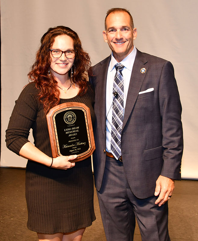Lydia Beam Award winner