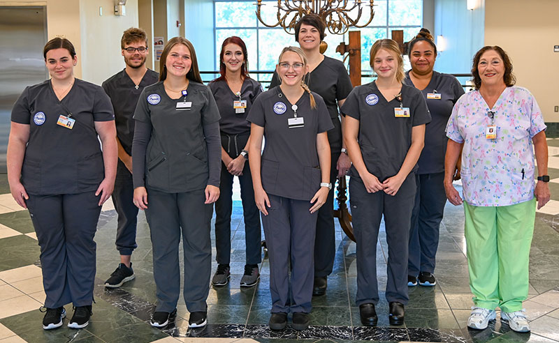 Nurse Aide students in Jaynes' class