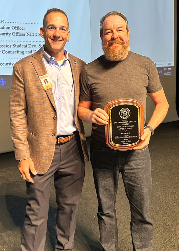 Donald W. Lackey Excellence in Teaching Award winner